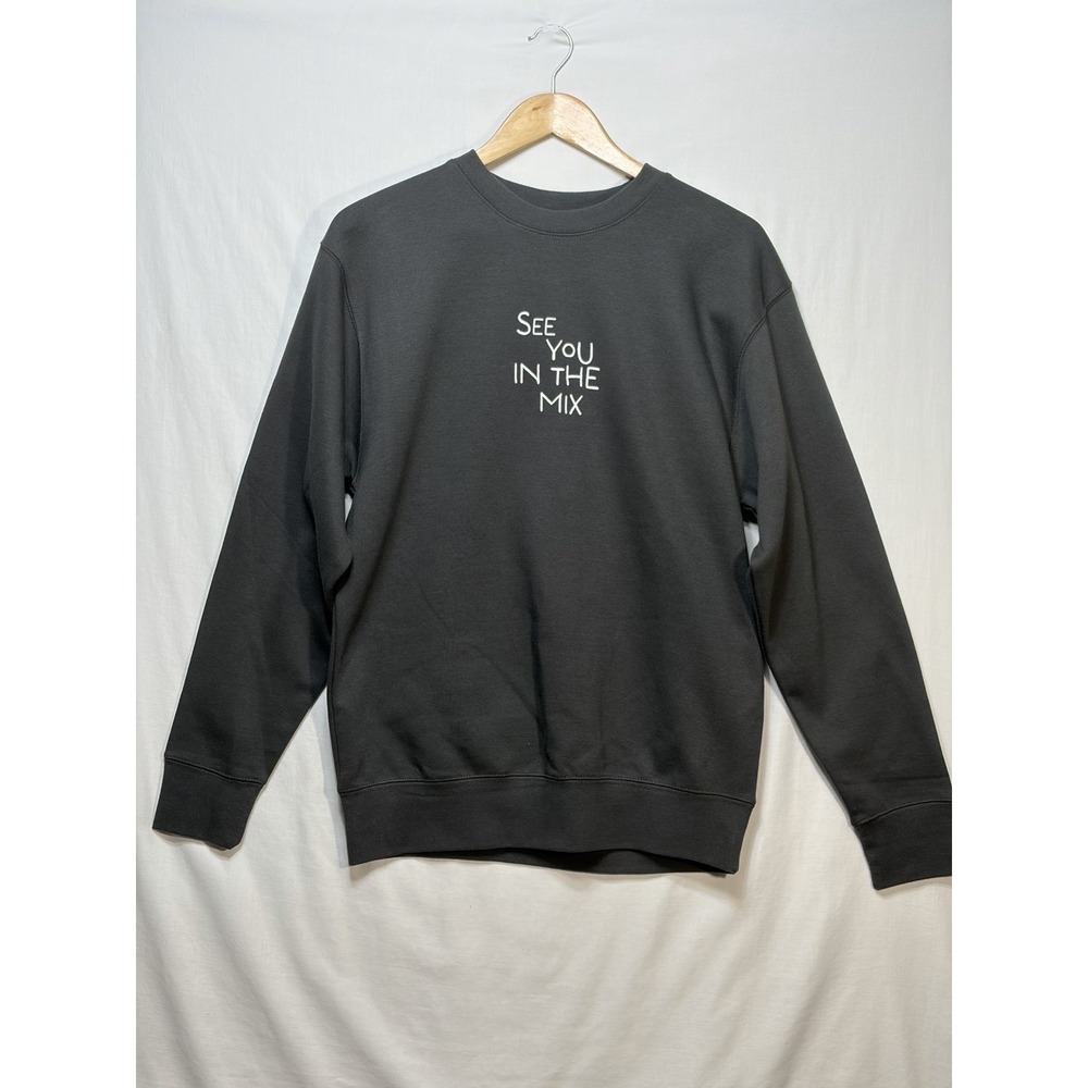 TikTok 'See You In The Mix' Black Crewneck Sweatshirt Size Medium